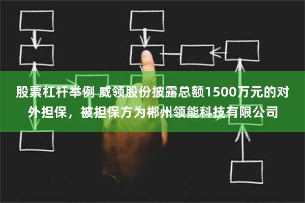 股票杠杆举例 威领股份披露总额1500万元的对外担保，被担保方为郴州领能科技有限公司