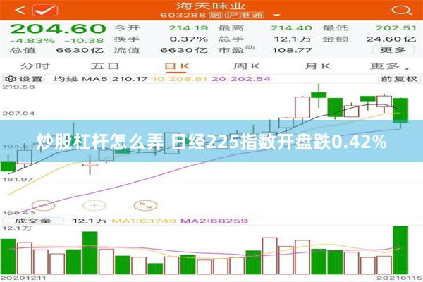 炒股杠杆怎么弄 日经225指数开盘跌0.42%